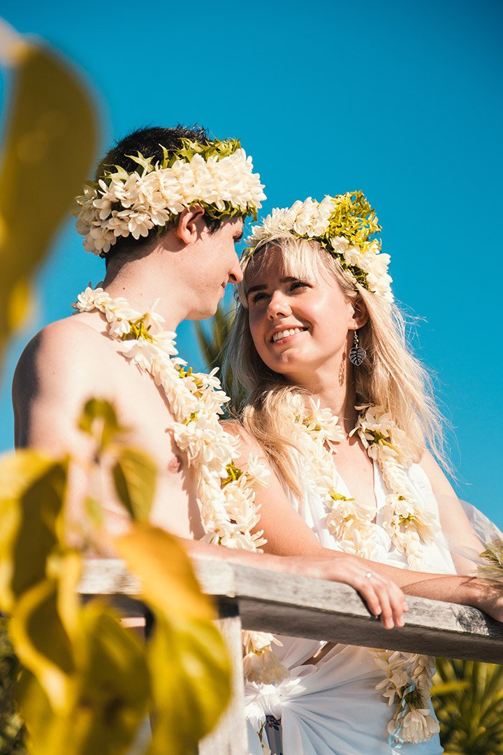 Photo de mariage Polynésien au Sofitel Private Island Bora Bora - le couple